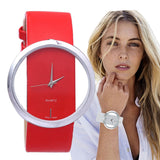 Top Leather Quartz Watch Lady Watches Women Luxury Antique Stylish Round Dress Watch Relogio Feminino Montre Femme 2020New