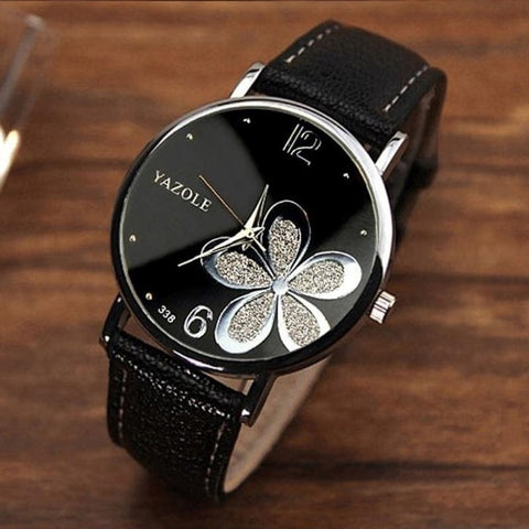 Top Brand Luxury Classic Women's Casual Quartz Leather Band Strap Watch Round Analog Clock Wrist Watches