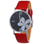 Top Brand Luxury Classic Women's Casual Quartz Leather Band Strap Watch Round Analog Clock Wrist Watches