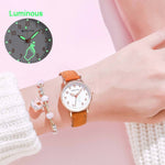 Top Brand Luxury Classic Women's Casual Quartz Leather Band Strap Watch Round Analog Clock Wrist Watches