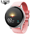 LIGE 2021 New Color All Screen Smart Watch Women Men Multifunctional Sport Heart Rate Blood Pressure IP67 Waterproof Smartwatch