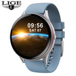 LIGE 2021 New Color All Screen Smart Watch Women Men Multifunctional Sport Heart Rate Blood Pressure IP67 Waterproof Smartwatch