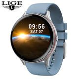 LIGE 2021 New Color All Screen Smart Watch Women Men Multifunctional Sport Heart Rate Blood Pressure IP67 Waterproof Smartwatch