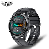 LIGE Men Smart Watch Bluetooth Call Blood Pressure Heart Rate Monitoring Multifunctional Sports Watches Waterproof Smartwatch