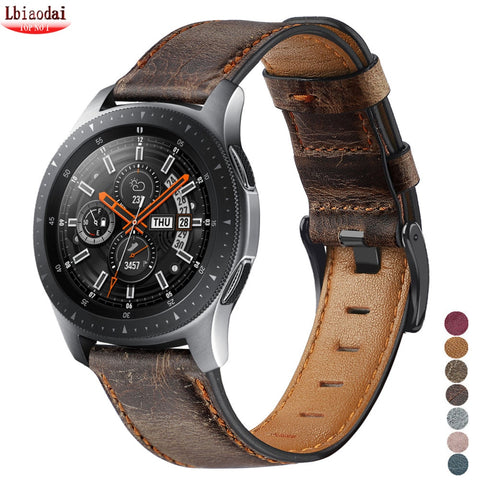 22mm watch strap For Huawei watch gt 2/2e strap samsung Galaxy watch 3 45/46mm leather correa Amazfit PACE GTR /Gear S3 frontier