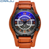 CRRJU 2021 New Fashion Mens Watches with Stainless Steel Top Brand Luxury Sports Chronograph Quartz Watch Men Relogio Masculino