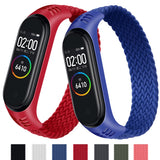 Bracelet for Mi band 5 Strap Nylon Braided Solo Loop pulseira bracelet Miband4 Miband5 Wristband for xiaomi Mi band 4 3 6 strap