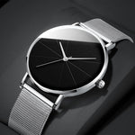 2021 Minimalist Men's Fashion Watches Simple Men Business Ultra Thin Stainless Steel Mesh Belt Quartz Watch reloj hombre