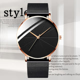 2021 Minimalist Men's Fashion Watches Simple Men Business Ultra Thin Stainless Steel Mesh Belt Quartz Watch reloj hombre