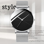 2021 Minimalist Men's Fashion Watches Simple Men Business Ultra Thin Stainless Steel Mesh Belt Quartz Watch reloj hombre