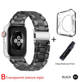 Newest Strap for Apple Watch Band Series 6 SE 5 4 321 Transparent for Iwatch bracelet 38mm 40mm 42mm 44mm Watchband accessories