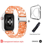 Newest Strap for Apple Watch Band Series 6 SE 5 4 321 Transparent for Iwatch bracelet 38mm 40mm 42mm 44mm Watchband accessories