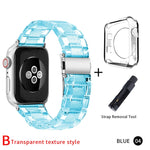 Newest Strap for Apple Watch Band Series 6 SE 5 4 321 Transparent for Iwatch bracelet 38mm 40mm 42mm 44mm Watchband accessories