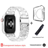 Newest Strap for Apple Watch Band Series 6 SE 5 4 321 Transparent for Iwatch bracelet 38mm 40mm 42mm 44mm Watchband accessories