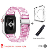 Newest Strap for Apple Watch Band Series 6 SE 5 4 321 Transparent for Iwatch bracelet 38mm 40mm 42mm 44mm Watchband accessories