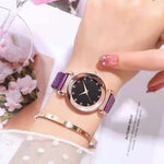 Ladies Magnetic Starry SHS Clock Luxury Women Watches Fashion Diamond Female Quartz Wristwatches Relogio Feminino Zegarek Damski