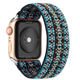 Bohemia Elastic Nylon Solo Loop Strap for Apple Watch Band 6 SE 38mm 40mm 42mm 44mm For iwatch Series 6 5 4 3 Replacement Strap