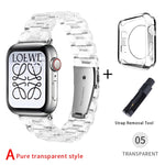 Newest Strap for Apple Watch Band Series 6 SE 5 4 321 Transparent for Iwatch bracelet 38mm 40mm 42mm 44mm Watchband accessories