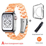 Newest Strap for Apple Watch Band Series 6 SE 5 4 321 Transparent for Iwatch bracelet 38mm 40mm 42mm 44mm Watchband accessories