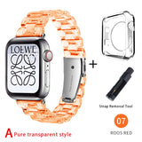 Newest Strap for Apple Watch Band Series 6 SE 5 4 321 Transparent for Iwatch bracelet 38mm 40mm 42mm 44mm Watchband accessories