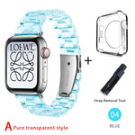 Newest Strap for Apple Watch Band Series 6 SE 5 4 321 Transparent for Iwatch bracelet 38mm 40mm 42mm 44mm Watchband accessories