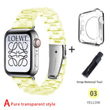 Newest Strap for Apple Watch Band Series 6 SE 5 4 321 Transparent for Iwatch bracelet 38mm 40mm 42mm 44mm Watchband accessories