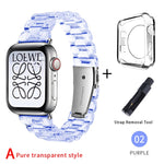 Newest Strap for Apple Watch Band Series 6 SE 5 4 321 Transparent for Iwatch bracelet 38mm 40mm 42mm 44mm Watchband accessories