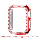 Diamond Bumper Protective Case for Apple Watch Cover Series 6 SE 54321 38MM 42MM For Iwatch 40mm 44mm Smart Bracelet Accessories