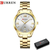 CURREN Gold Watch Women Watches Ladies 9007 Steel Women's Bracelet Watches Female Clock Relogio Feminino Montre Femme