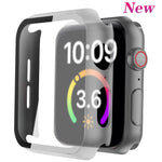 Cover for apple watch case 44mm 40mm 38mm 42mm iwatch case screen protector bumper Tempered Glass apple watch series 6 se 5 4 3