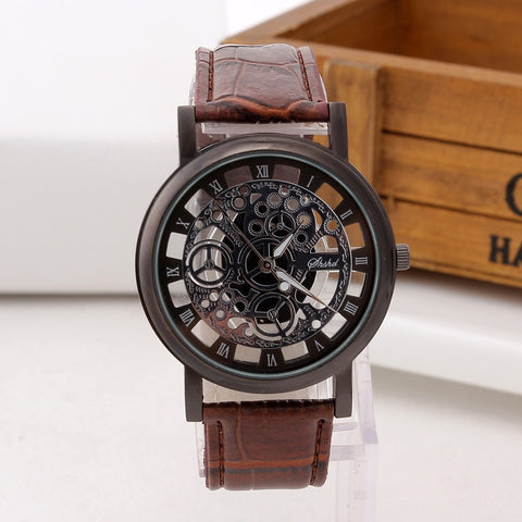 Fashionable casual men's watch hollow out strap watch not mechanical expression couple table model undertakes to men and women