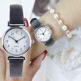 Classic Women's Watches Casual Quartz Leather Strap Band Watch Round Analog Clock Wrist Watches