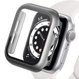 Tempered Glass+Matte Watch Cover  for Apple Watch Case 44mm 40mm 42mm 38mm  Bumper+Screen Protector for Iwatch SE 6 5 4 3 2 1