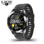 LIGE 2021 New Steel Band Digital Watch Men Sport Watches Electronic LED Male Wrist Watch For Men Clock Waterproof Bluetooth Hour