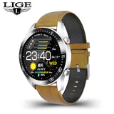 LIGE 2021 New Steel Band Digital Watch Men Sport Watches Electronic LED Male Wrist Watch For Men Clock Waterproof Bluetooth Hour