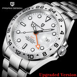 2021 PAGANI Design New Men's Automatic Mechanical Watches GMT Watch 42mm Sapphire Stainless Steel Waterproof Watch Reloj Hombre