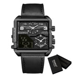 BOAMIGO 2021 New Top Brand Luxury Fashion Men Watches Gold Stainless Steel Sport Square Digital Analog Big Quartz Watch for Men