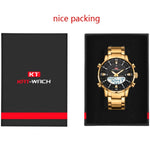 KAT-WACH Watch Male 2021 Sports Digital Watches Men Waterproof Steel Military Quartz Watch For Men Wristwatch Relogio Masculino