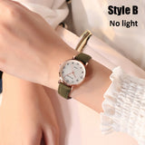 Women quartz Watches Rhinestone Romantic Starry Sky Luminous Wrist Watch Girls Leather electronic Dial Watch Clock with Battery