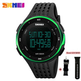 SKMEI 1219 Men Digital Watch LED Display Waterproof Male Wristwatches Chronograph Calendar Alarm Sport Watches Relogio Masculino