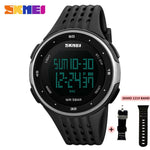 SKMEI 1219 Men Digital Watch LED Display Waterproof Male Wristwatches Chronograph Calendar Alarm Sport Watches Relogio Masculino