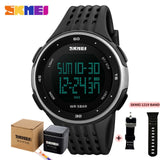 SKMEI 1219 Men Digital Watch LED Display Waterproof Male Wristwatches Chronograph Calendar Alarm Sport Watches Relogio Masculino