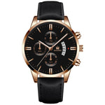 2021 Relogio Masculino Watches Men Fashion Sport Stainless Steel Case Leather Strap Watch Quartz Business Wristwatch Reloj Hombr