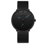 Minimalist Mens Fashion Casual Watches for Men Business Clock Male Stainless Steel Mesh Belt Simple Quartz Watch reloj hombre