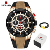 REWARD Men Quartz Watches Business Dress Waterproof Wristwatch Men Luxury silicone Sports watch men Gifts Montre homme