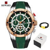 REWARD Men Quartz Watches Business Dress Waterproof Wristwatch Men Luxury silicone Sports watch men Gifts Montre homme