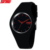 2017 Skmei Quartz-watch Fashion Men Casual Watches Quartz Watch Women Waterproof Jelly Female Clock Hours Ladies Women Watches