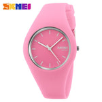 2017 Skmei Quartz-watch Fashion Men Casual Watches Quartz Watch Women Waterproof Jelly Female Clock Hours Ladies Women Watches