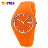 2017 Skmei Quartz-watch Fashion Men Casual Watches Quartz Watch Women Waterproof Jelly Female Clock Hours Ladies Women Watches