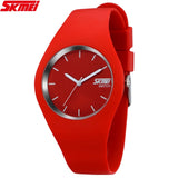 2017 Skmei Quartz-watch Fashion Men Casual Watches Quartz Watch Women Waterproof Jelly Female Clock Hours Ladies Women Watches